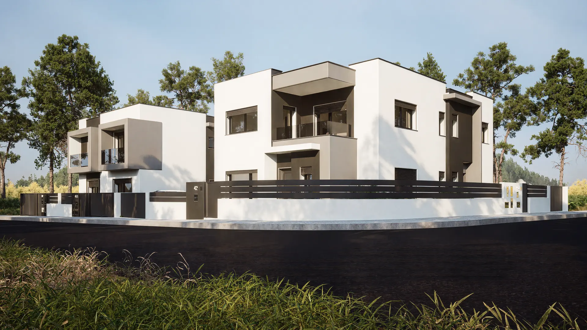 Casa geminada em lote de gaveto no Pinhal do General